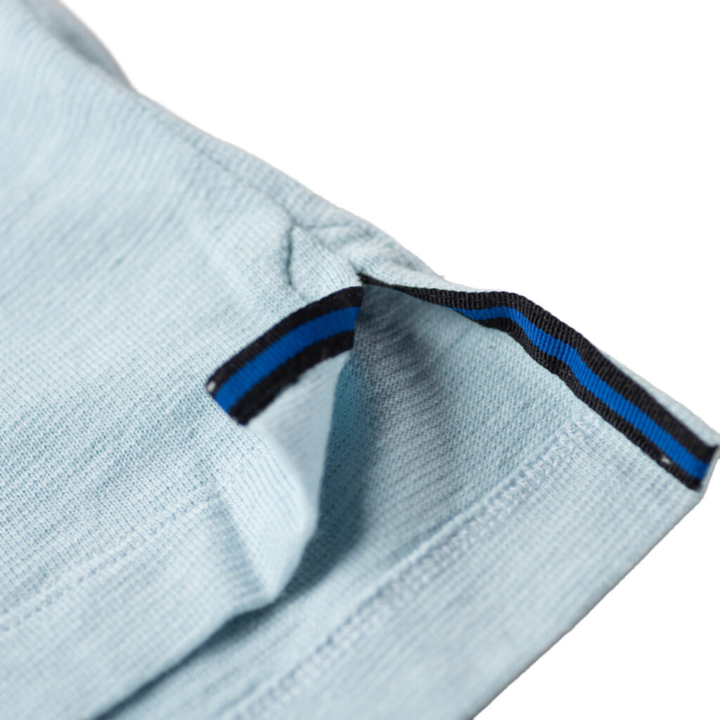 Sky Blue 1871 Polo Shirt_Hem