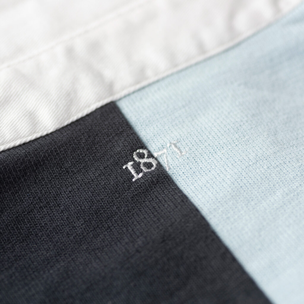 Sky&Black Quarter 1871 Rugby Shirt_1871