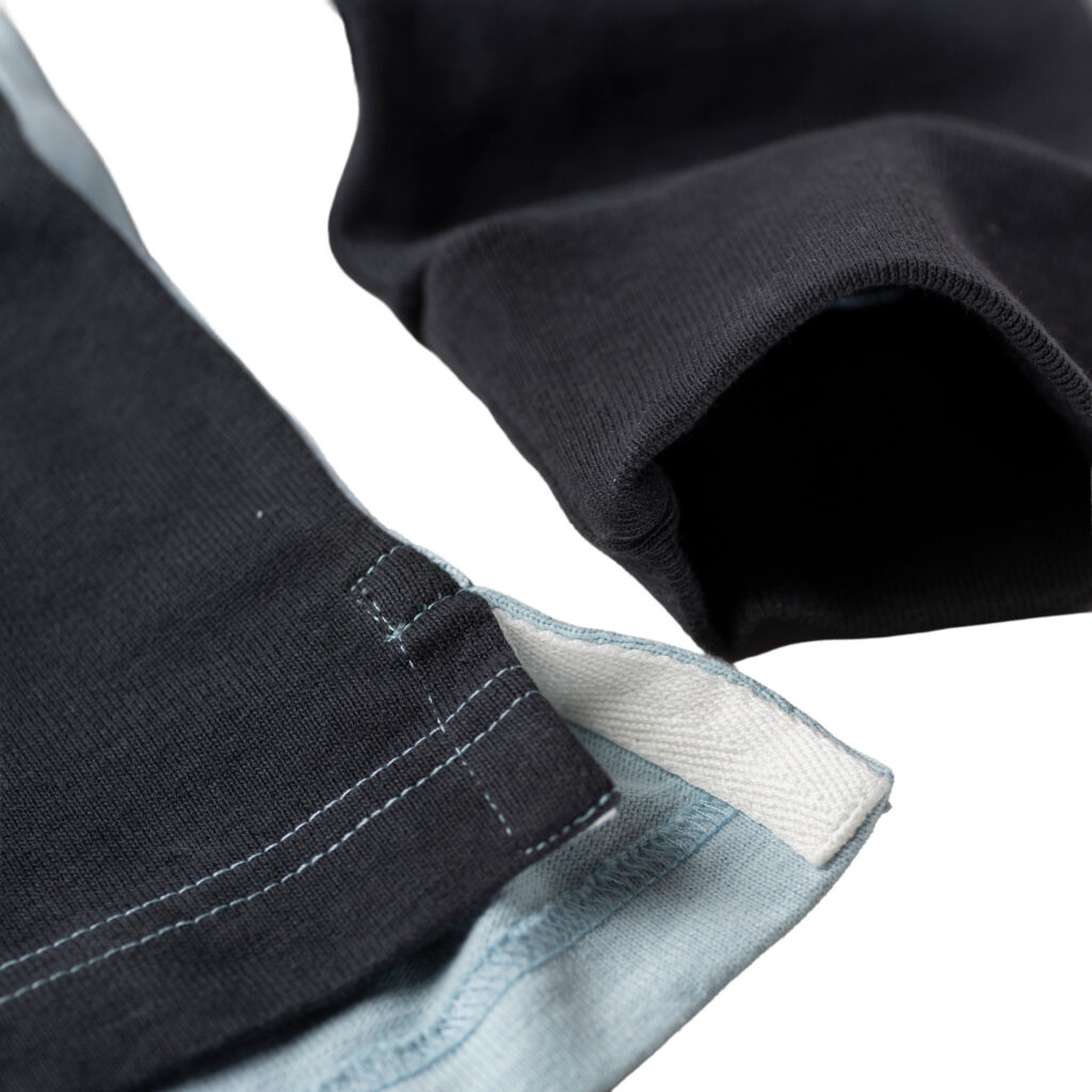 Sky&Black Quarter 1871 Rugby Shirt_Hem